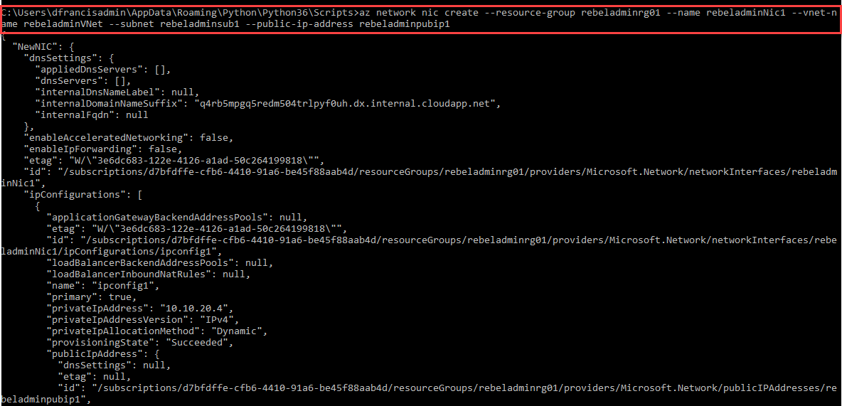Step-By-Step guide to create Azure VM using Azure CLI 2.0 – REBELADMIN