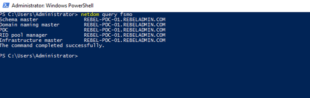 Fsmo Roles Powershell How to Seize FSMO Roles? (PowerShell Guide) – REBELADMIN