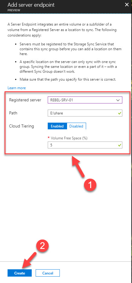 Step-by-Step guide to configure Azure File Sync (preview) – REBELADMIN